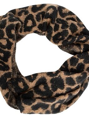 Kensie Leopard Print Fuzzy Scarf —FAST SHIP